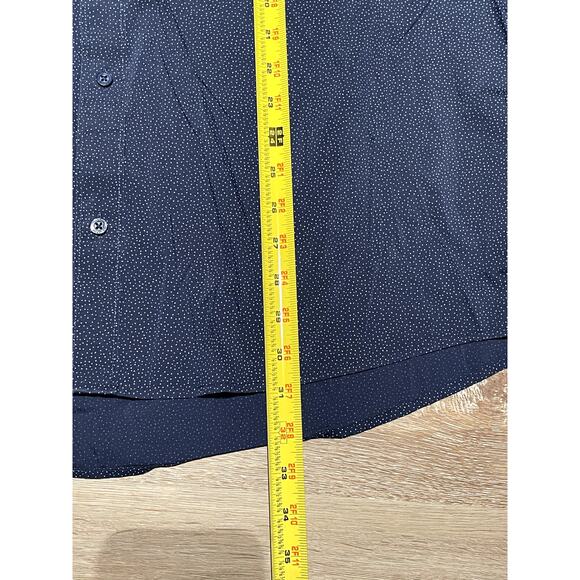 TravisMathew Men's Button Up SS Golf Shirt XXL Blue Print Cotton/Spandex Blend - Picture 7 of 7